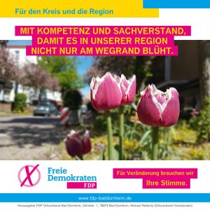 FDP Bad Dürrheim steht für Kompetenz und Sachverstand